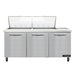 Continental SW72N24M 72" Sandwich/Salad Prep Table w/ Refrigerated Base, 115v-cityfoodequipment.com