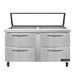 Continental SW60N24M-HGL-D 60" Sandwich/salad Prep Table W/ Refrigerated Base, 115v-cityfoodequipment.com