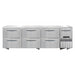Continental RA93SN-U-D 93"W Undercounter Refrigerator w/ (4) Sections, (1) Door, (6) Drawers, 115v-cityfoodequipment.com