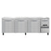Continental RA93SN 93"W Worktop Refrigerator w/ (4) Sections & (4) Doors, 115v-cityfoodequipment.com