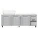 Continental RA93SN10 93" Sandwich/Salad Prep Table w/ Refrigerated Base, 115v-cityfoodequipment.com
