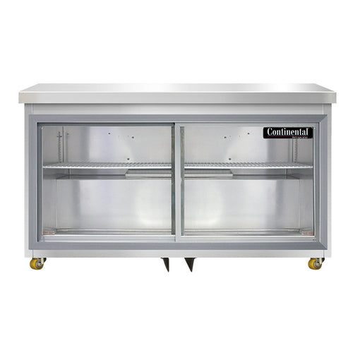 Continental SW48NSGD-U 48" W Undercounter Refrigerator w/ (2) Sections & (2) Doors, 115v-cityfoodequipment.com