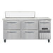 Continental RA68SN12-D 68" Sandwich/Salad Prep Table w/ Refrigerated Base, 115v-cityfoodequipment.com