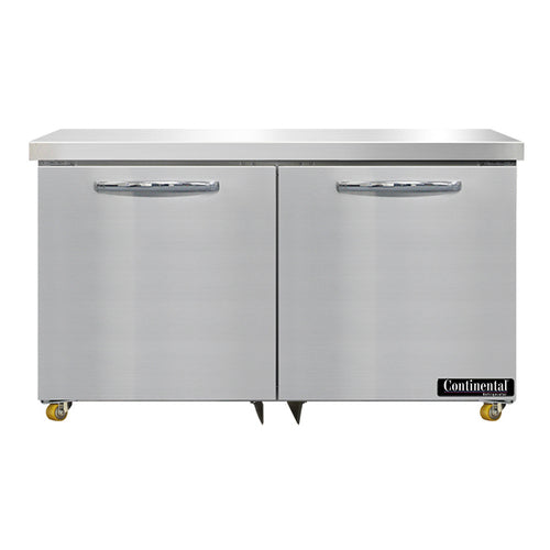 Continental SW48N-U 48" W Undercounter Refrigerator w/ (2) Sections & (2) Doors, 115v-cityfoodequipment.com