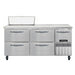 Continental RA68SN8-D 68" Sandwich/Salad Prep Table w/ Refrigerated Base, 115v-cityfoodequipment.com