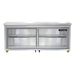 Continental SW72NSGD-U 72" W Undercounter Refrigerator w/ (2) Sections & (2) Doors, 115v-cityfoodequipment.com
