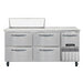 Continental RA68SN10-D 68" Sandwich/Salad Prep Table w/ Refrigerated Base, 115v-cityfoodequipment.com