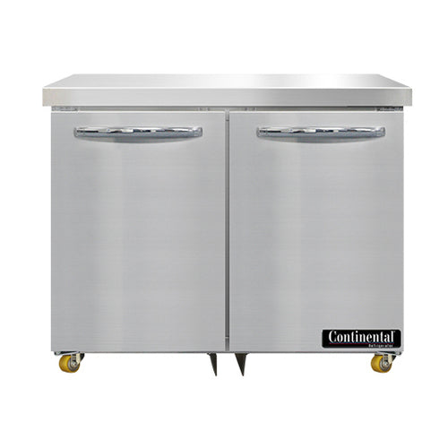 Continental SWF36N-U 36" W Undercounter Freezer w/ (2) Sections & (2) Doors, 115v-cityfoodequipment.com