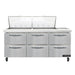Continental SW72N24M-D 72" Sandwich/salad Prep Table W/ Refrigerated Base, 115v-cityfoodequipment.com