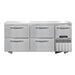 Continental RA68SN-U-D 68"W Undercounter Refrigerator w/ (3) Sections, (1) Door, (4) Drawers, 115v-cityfoodequipment.com