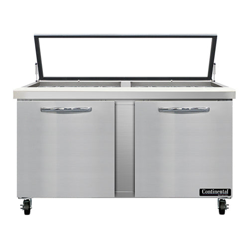 Continental SW60N24M-HGL 60" Sandwich/salad Prep Table W/ Refrigerated Base, 115v-cityfoodequipment.com