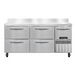 Continental RA68SNBS-D 68"W Worktop Refrigerator w/ (3) Sections, (1) Door, (4) Drawers, 115v-cityfoodequipment.com