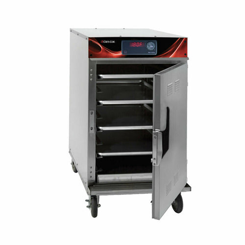 Cres Cor 1200-HH-SS-SPLIT-DX 1/2 Height Insulated Mobile Heated Cabinet w/ (8) Pan Capacity, 120v-cityfoodequipment.com