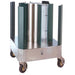 Cres Cor 501-D 23" Mobile Dish Caddy W/ (4) Columns, Aluminum-cityfoodequipment.com