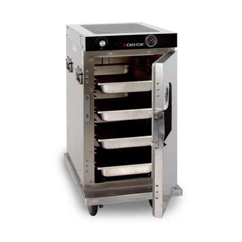 Cres Cor H-339-128C 1/2 Height Insulated Mobile Heated Cabinet w/ (8) Pan Capacity, 120v-cityfoodequipment.com