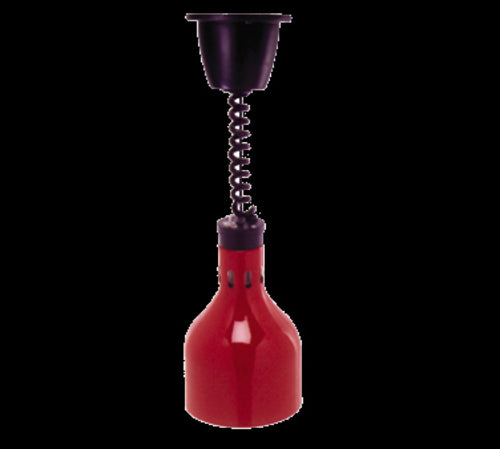 Cres Cor IFW-63-L-10 68 1/2" Ceiling Mount Heat Lamp w/ Retractable Cord - Lower Switch, Black, 120v-cityfoodequipment.com