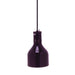 Cres Cor IFW-66-10 86 1/2" Ceiling Mount Heat Lamp W/ Standard Cord - Lower Switch, Black, 120v-cityfoodequipment.com