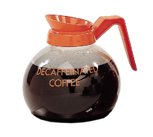 Curtis 70280200406 64 Oz Regular Coffee Decanter W/ Orange Plastic Handle-cityfoodequipment.com