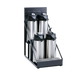 Curtis CAR-4-BLK 4 Step-Up Airpot Rack W/ 2 Levels & Removable Drip Tray-cityfoodequipment.com