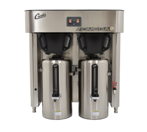 Curtis OMGT10 3 Gal Twin Coffee Urn Brewer W/ Dispenser, 240v/3ph-cityfoodequipment.com