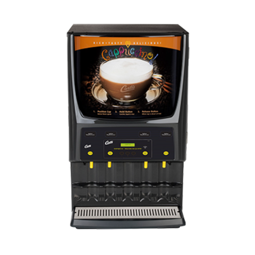 Curtis PCGT4300 Cappuccino Machine W/ (2) 5 Lb & (2) 10 Lb Hoppers & (4) Dispensers, 120v-cityfoodequipment.com