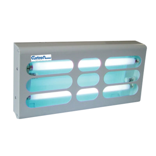Curtron BL200 Powder-Coated Silent Fly Trap W/ 30 Watt UV Light, Covers 1500 Sq Ft, White-cityfoodequipment.com