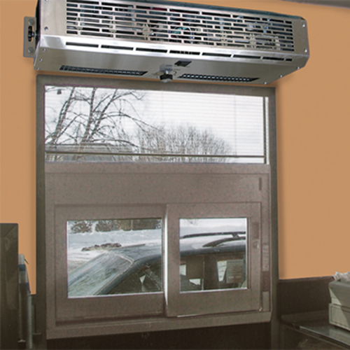 Curtron DT-24 24" Window Air Curtain W/ Variable Speeds, Unheated, Stainless, 120v-cityfoodequipment.com