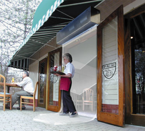 Curtron E-IBD-72-2 Save-T Air Curtain For Insect Control On Service Entrances, 72 X 120"-cityfoodequipment.com