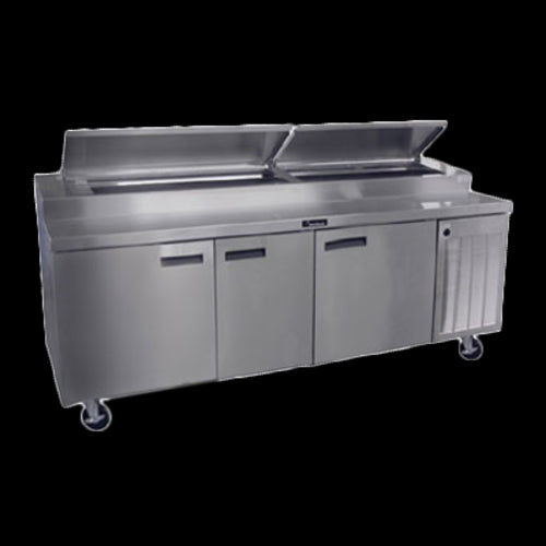 Delfield 18691PTBMP 91" Pizza Prep Table w/ Refrigerated Base, 115v-cityfoodequipment.com