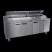 Delfield 18699PTBMP 99" Pizza Prep Table w/ Refrigerated Base, 115v-cityfoodequipment.com