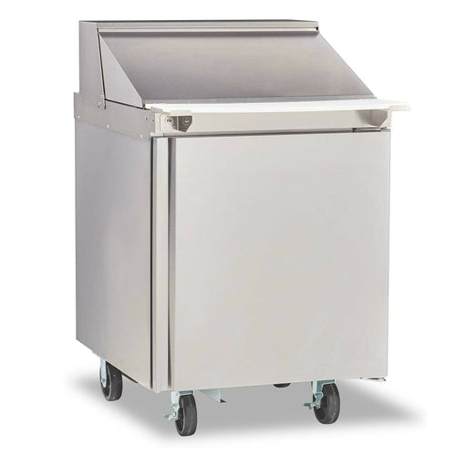 Delfield 4427NP-12M 27" Mega Top Sandwich/Salad Prep Table w/ Refrigerated Base, 115v-cityfoodequipment.com