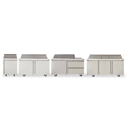 Delfield 4464NP-18M 64" Mega Top Sandwich/Salad Prep Table w/ Refrigerated Base, 115v-cityfoodequipment.com
