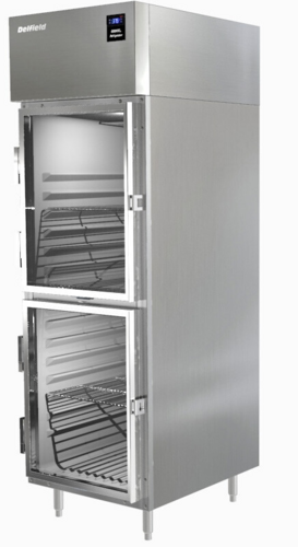 Delfield 032-6025XLGH 25 1/2" One Section Reach-In Refrigerator, (2) Right Hinge Glass Doors, 115v-cityfoodequipment.com