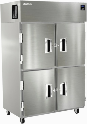 Delfield 6051XL-SH 51" Two Section Reach In Refrigerator, (4) Left/right Hinge Solid Door, 115v-cityfoodequipment.com