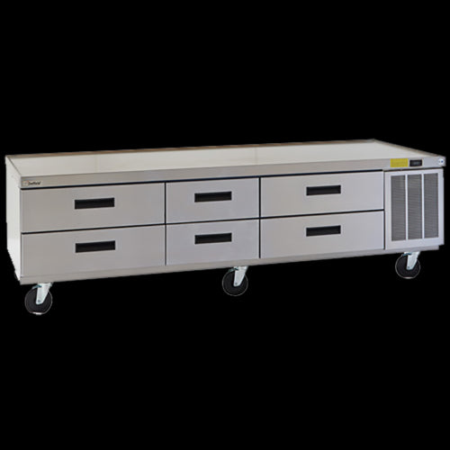 Delfield F2987CP 87 1/4" Chef Base w/ (6) Drawers - 115v-cityfoodequipment.com