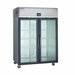 Delfield GARPT2P-G 55 2/9" Two Section Pass Thru Refrigerator, (4) Left/right Hinge Glass Doors, 115v-cityfoodequipment.com