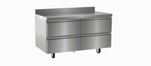 Delfield STD4460NP 60" Worktop Refrigerator w/ (2) Sections & (4) Drawers, 115v-cityfoodequipment.com