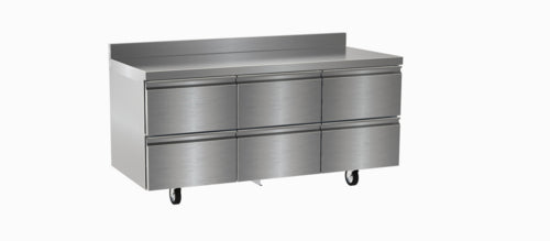 Delfield STD4472NP 72" Worktop Refrigerator w/ (3) Sections & (6) Drawers, 115v-cityfoodequipment.com