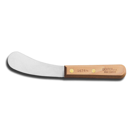 Dexter Russell 1674A 4 1/2" Fish Knife W/ Beech Handle, Carbon Steel-cityfoodequipment.com