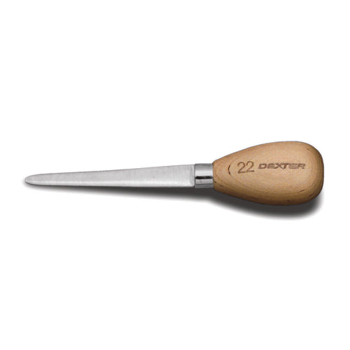 Dexter Russell 22PCP 4" Oyster Knife W/ Beech Handle, Carbon Steel-cityfoodequipment.com