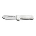 Dexter Russell S125 SANI-SAFE® 4 1/2" Sliming Knife W/ Polypropylene White Handle, Carbon Steel-cityfoodequipment.com