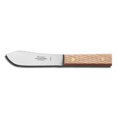 Dexter Russell 2212 4 1/2" Fish Sheath Knife W/ Beech Handle, Carbon Steel-cityfoodequipment.com