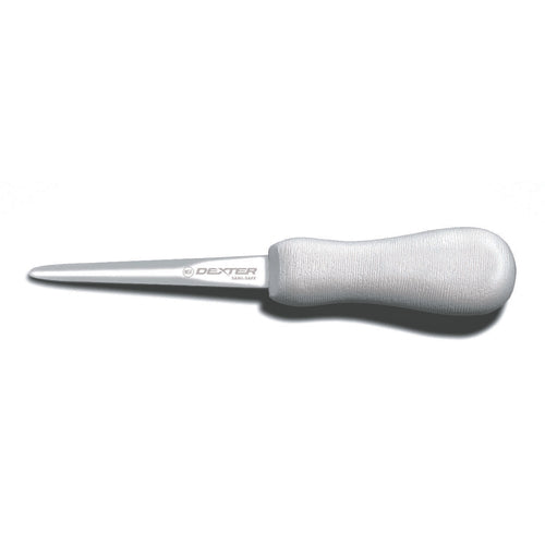 Dexter Russell S120PCP SANI-SAFE® 4" Oyster Knife W/ Polypropylene White Handle, Carbon Steel-cityfoodequipment.com