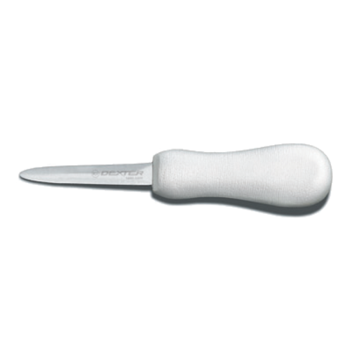 Dexter Russell S134PCP SANI-SAFE® 3" Oyster Knife W/ Polypropylene White Handle, Carbon Steel-cityfoodequipment.com