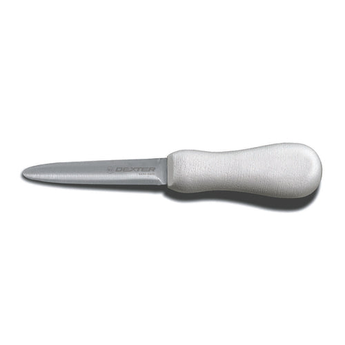 Dexter Russell S137PCP SANI-SAFE® 4" Oyster Knife W/ Polypropylene White Handle, Carbon Steel-cityfoodequipment.com