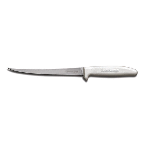 Dexter Russell S133N-7PCP SANI-SAFE® 7" Fillet Knife W/ Polypropylene White Handle, Carbon Steel-cityfoodequipment.com