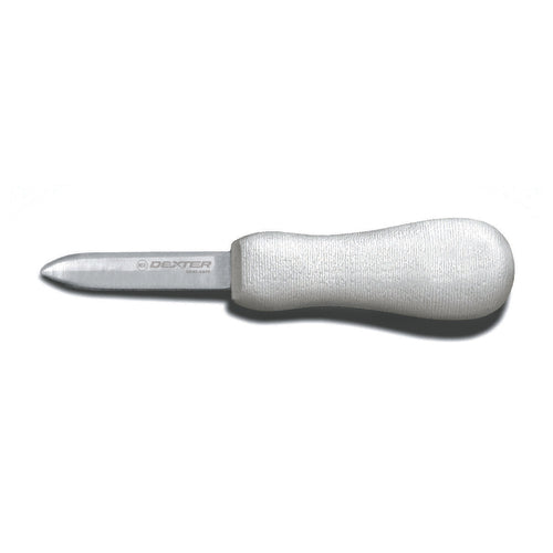 Dexter Russell S121 SANI-SAFE® 2 3/4" Oyster Knife W/ Polypropylene White Handle, Carbon Steel-cityfoodequipment.com