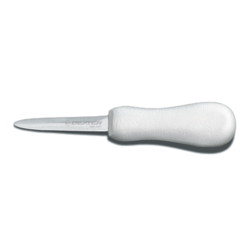 Dexter Russell S134 SANI-SAFE® 3" Oyster Knife W/ Polypropylene White Handle, Carbon Steel-cityfoodequipment.com