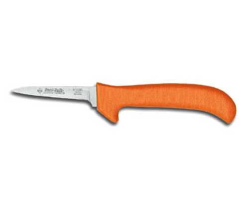 Dexter Russell EP152HG SANI-SAFE® 3 1/4" Deboning Knife W/ Polypropylene Orange Handle, Carbon Steel-cityfoodequipment.com