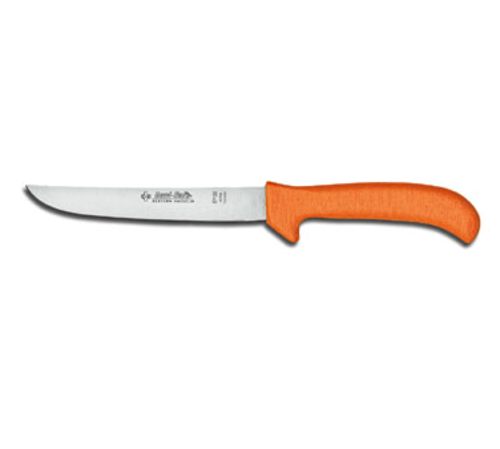 Dexter Russell EP136 SANI-SAFE® 6" Boning Knife W/ Polypropylene Orange Handle, Carbon Steel-cityfoodequipment.com